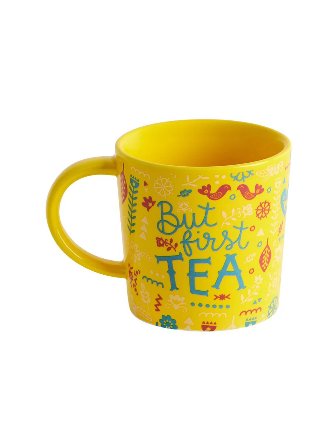 Chumbak Yellow Printed Ceramic Mug - Image 2