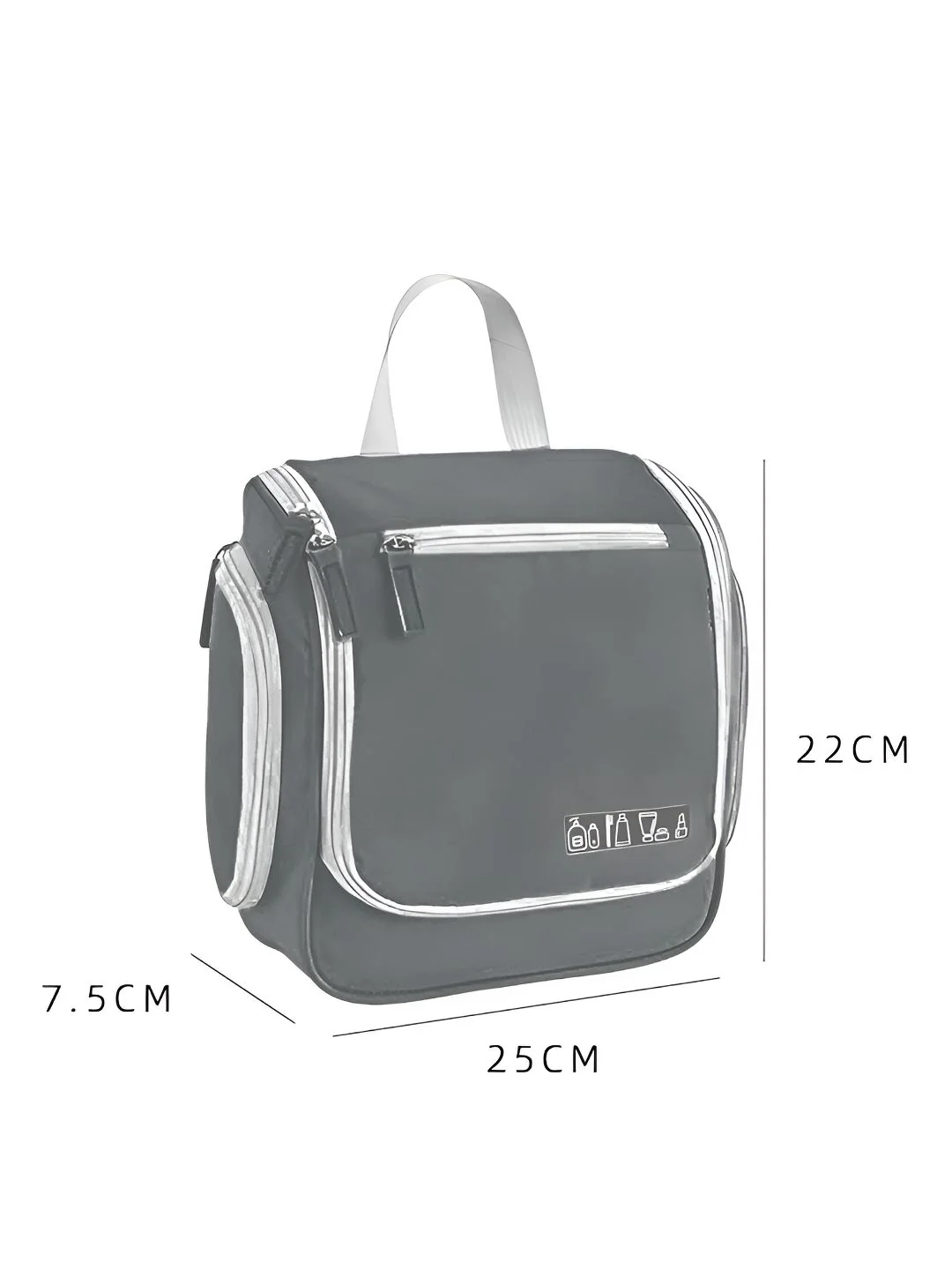 Cortina Grey Water Resistant Makeup Organiser - Image 7