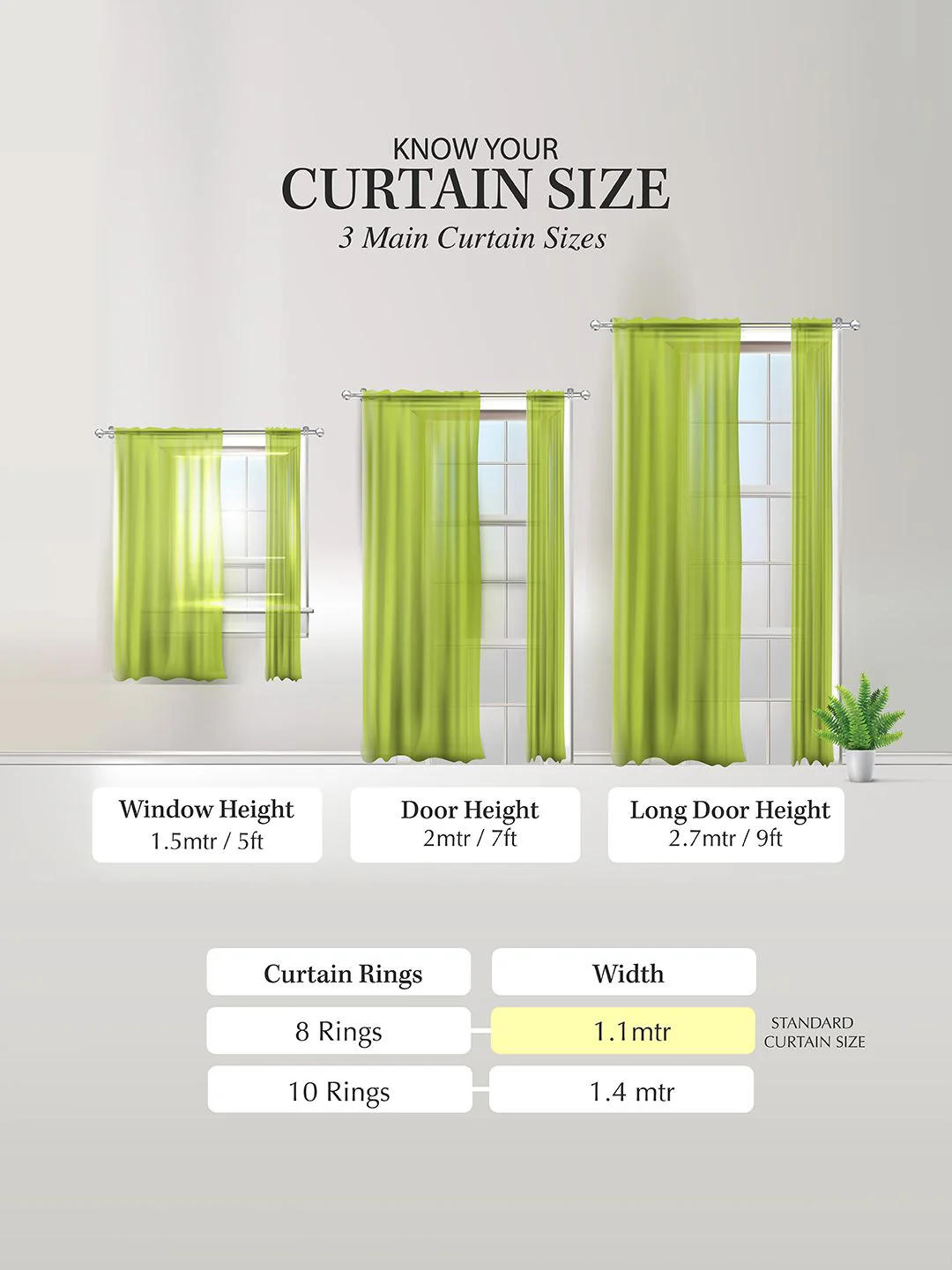 Cortina White Set of 2 Window Curtains - Image 4
