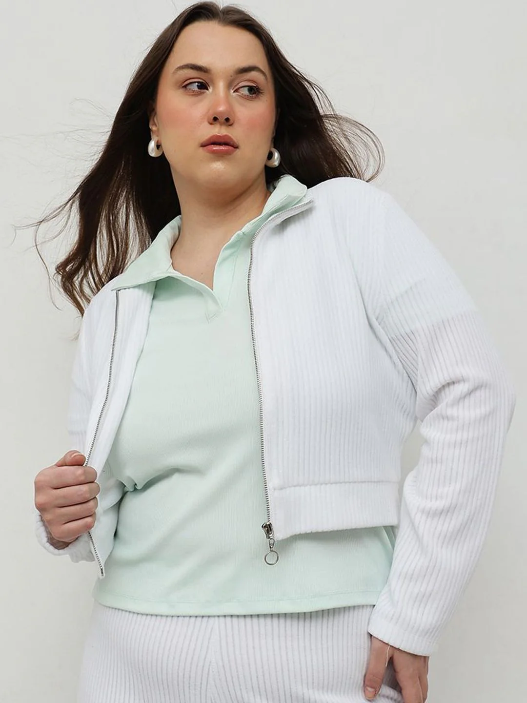 CURVY STREET Women Camouflage without Longline Puffer Jacket with Patchwork