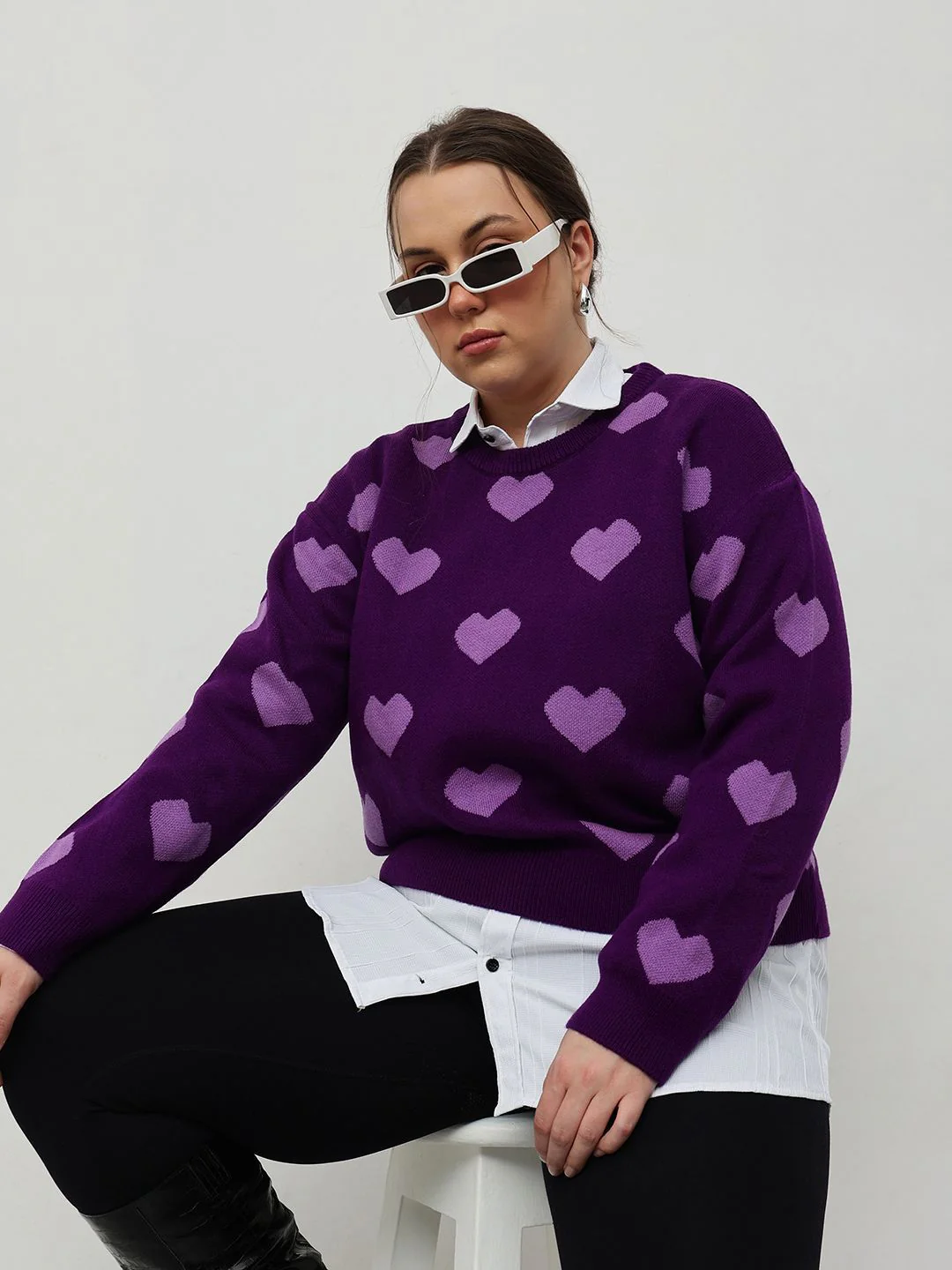 CURVY STREET Women Plus Size Printed Pullover - Image 6