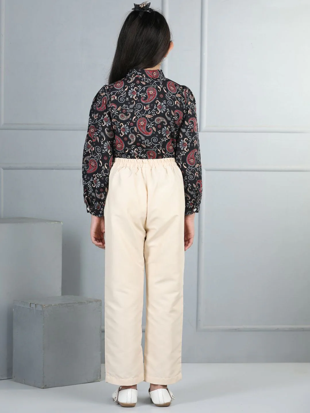 Cutiekins Girls Printed Top with Trousers - Image 5