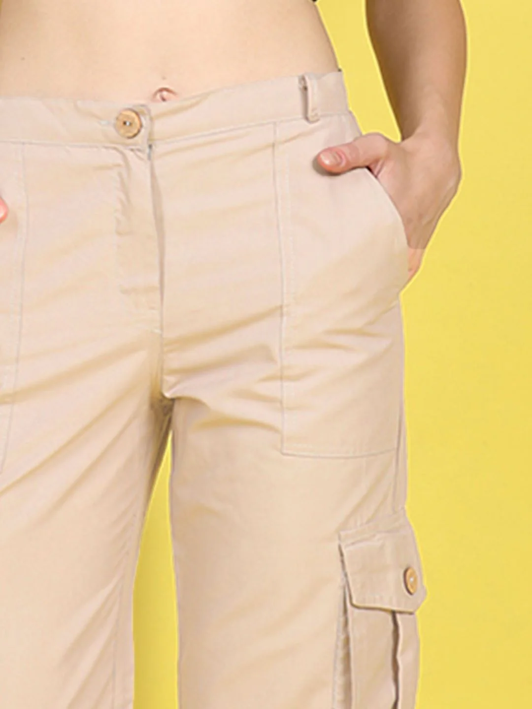 Cutiekins Girls Regular Fit Mid-Rise Easy Wash Cargos - Image 4