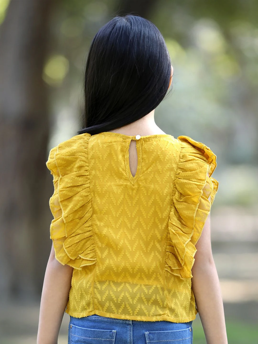 Cutiekins Girls Self Design Ruffles Top - Image 11