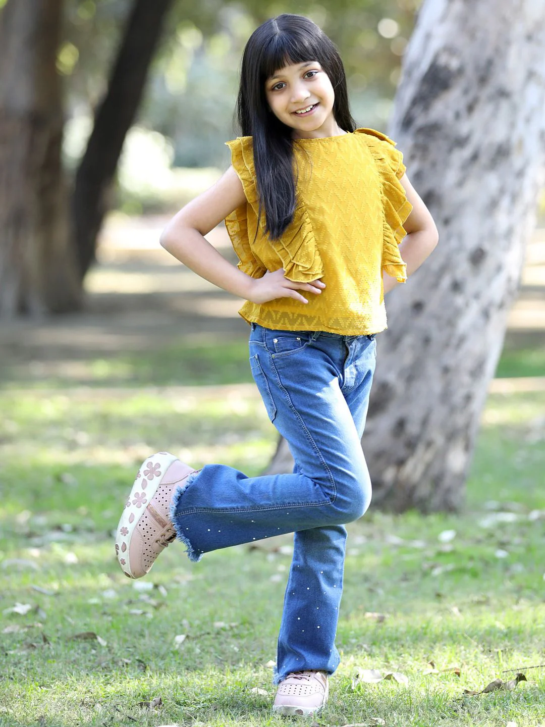 Cutiekins Girls Self Design Ruffles Top - Image 12