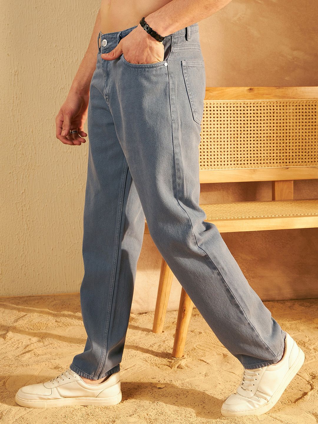 DENNISON Men Comfort Baggy Fit Non Stretchable Cotton Jeans - Image 2