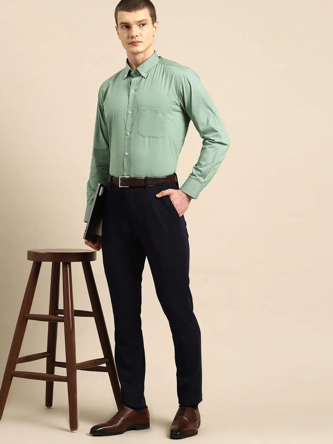 DENNISON Men Laffer Smart Opaque Formal Shirt - Image 6