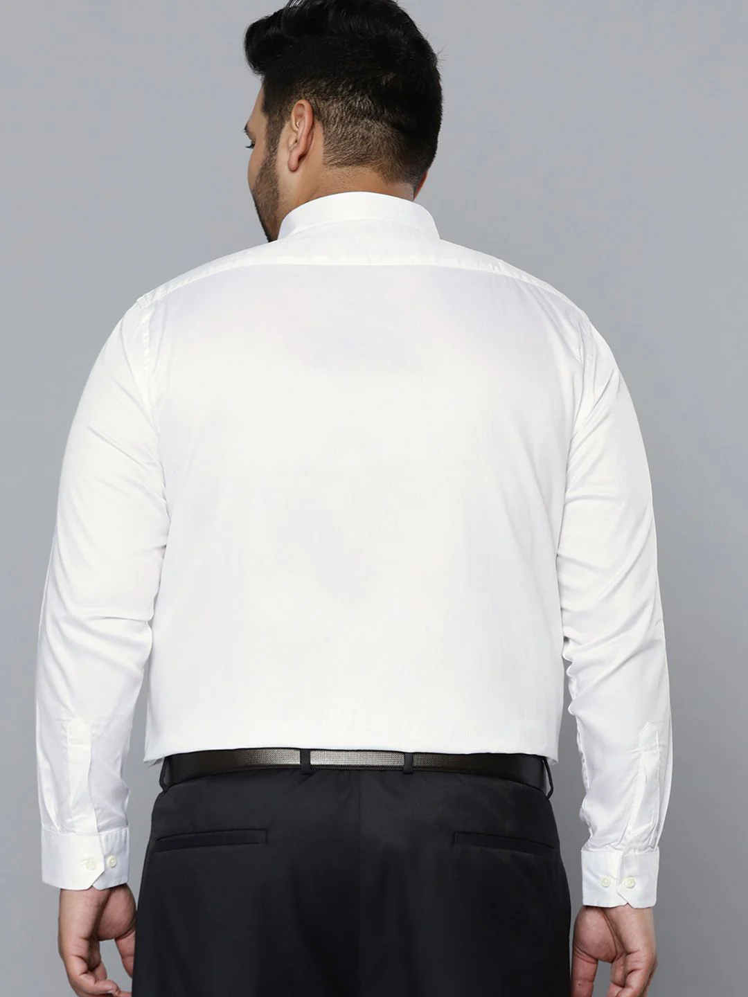 DENNISON Men White Smart Slim Fit Opaque Pure Cotton Formal Shirt - Image 4