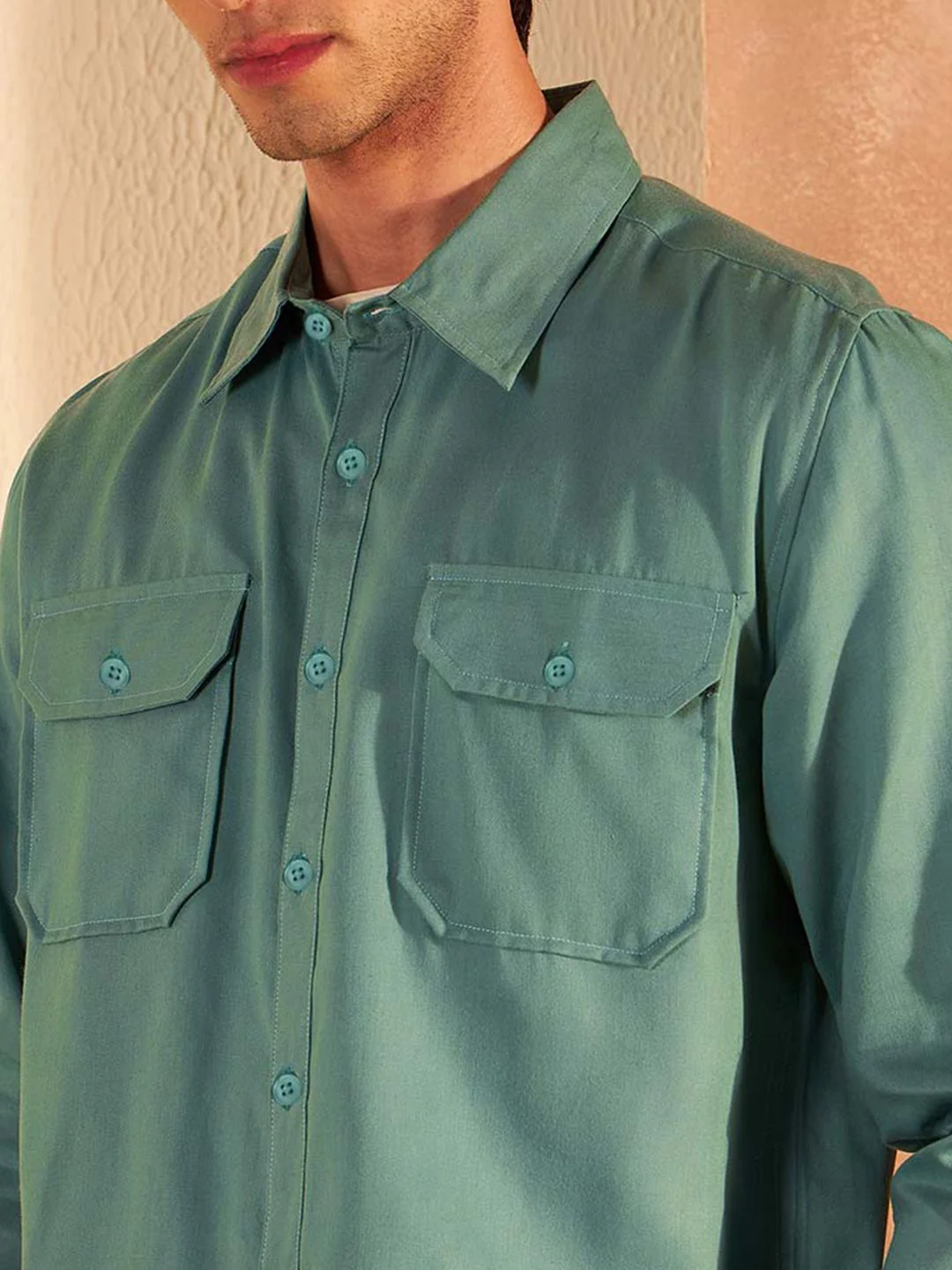 DENNISON Pure Cotton Shirt With Trousers Co-Ords - Image 2