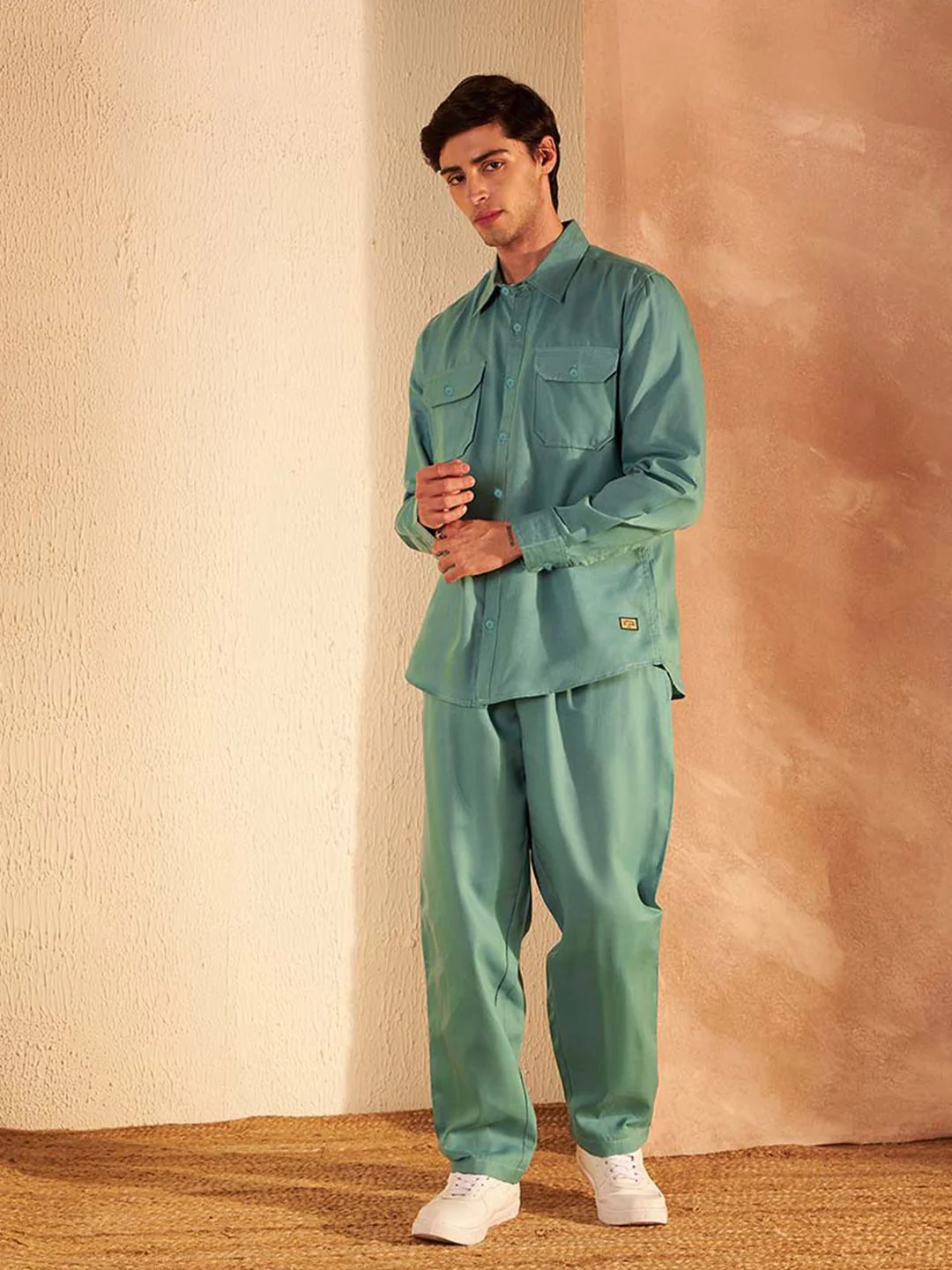 DENNISON Pure Cotton Shirt With Trousers Co-Ords - Image 4