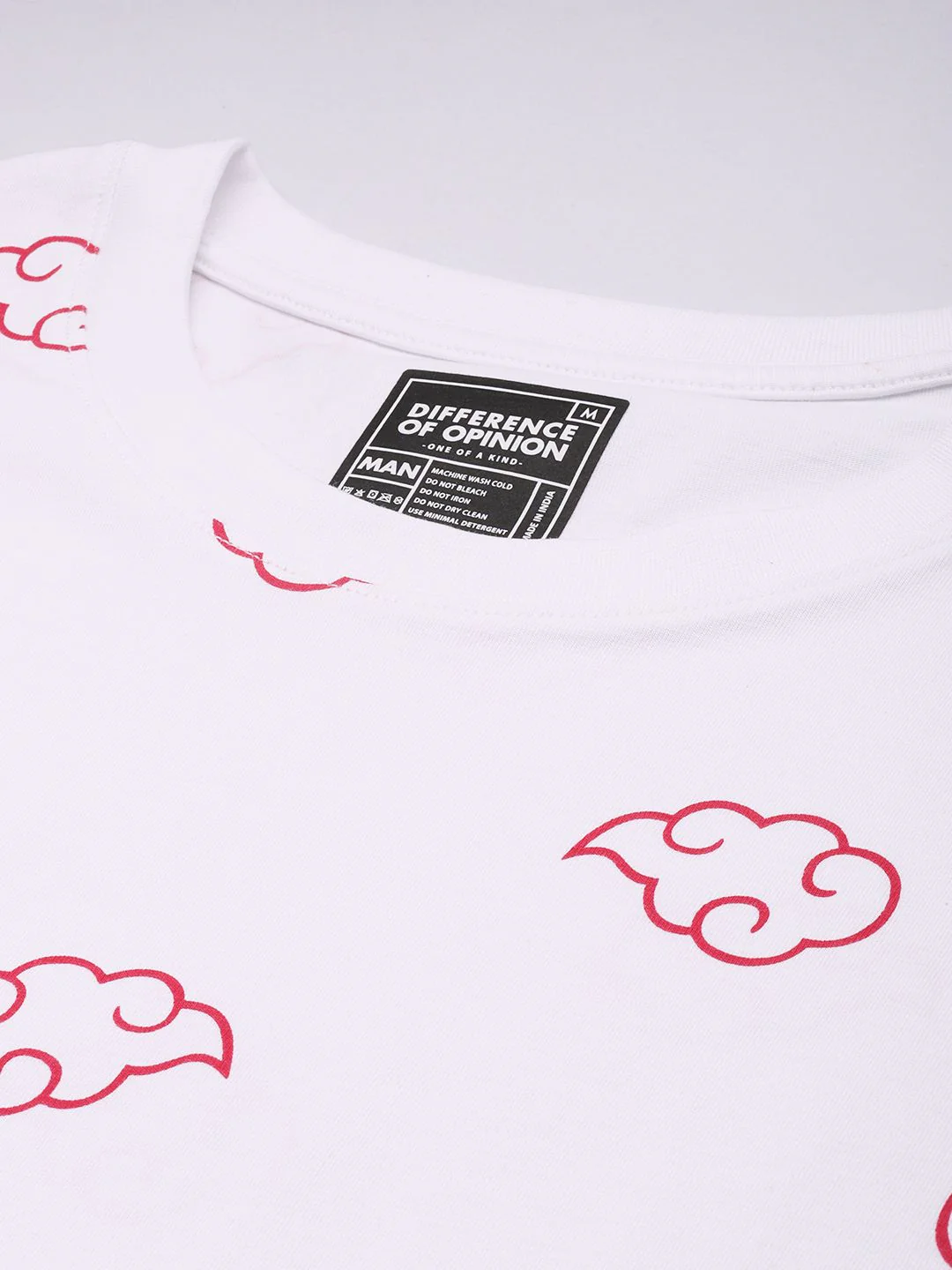 Difference of Opinion Men Printed Drop-Shoulder Sleeves Oversized Pure Cotton T-shirt - Image 2