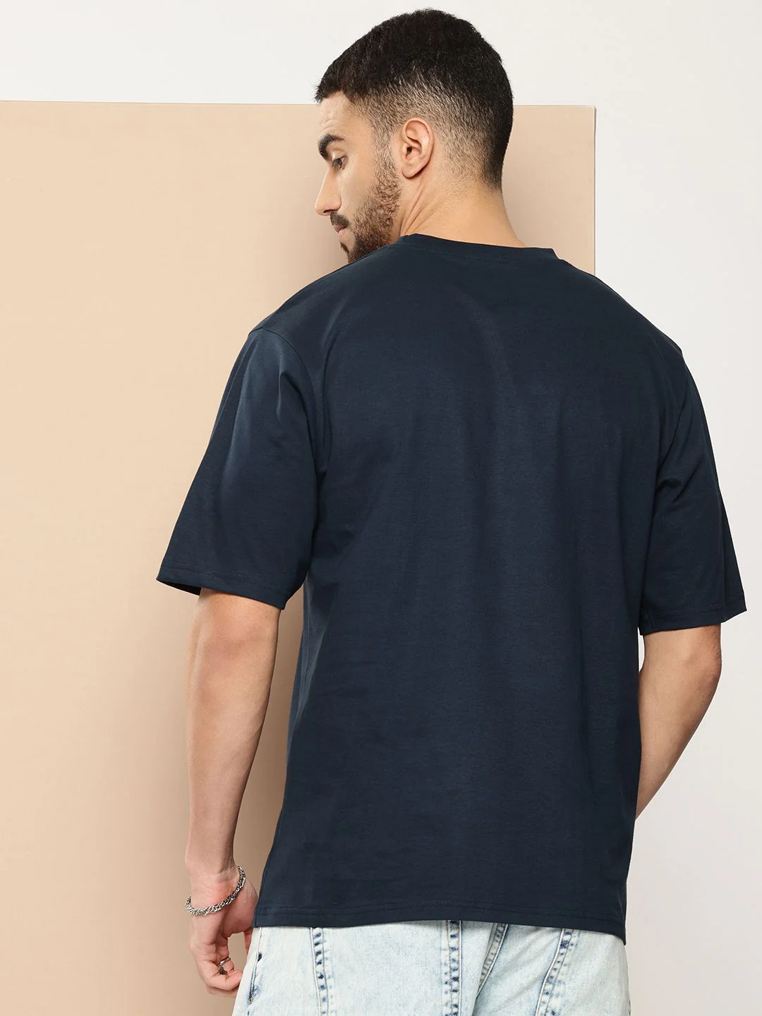 Difference of Opinion Men Printed Oversized Pure Cotton T-shirt - Image 5