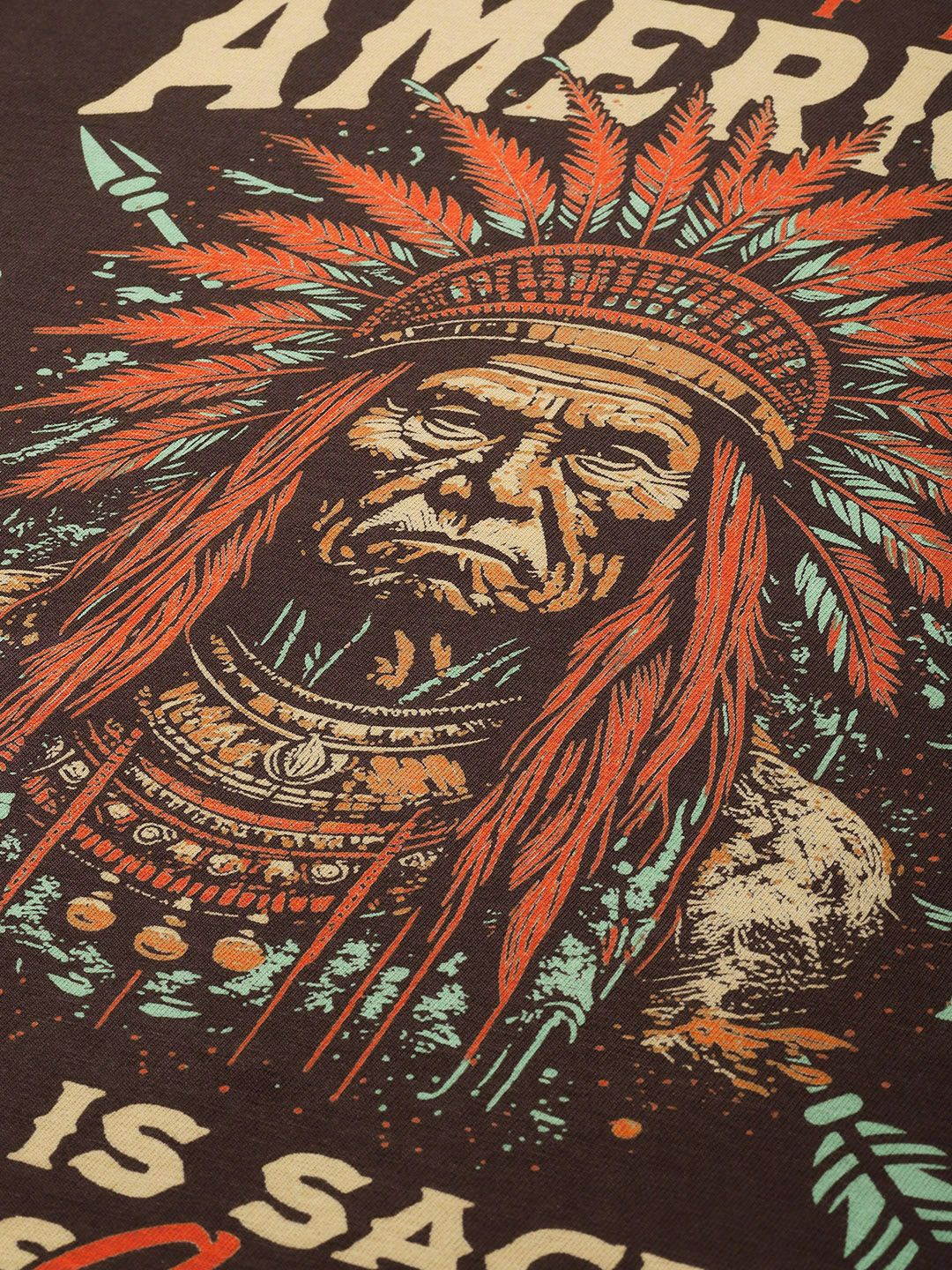 Difference of Opinion Men Printed Pure Cotton Oversized T-shirt - Image 2