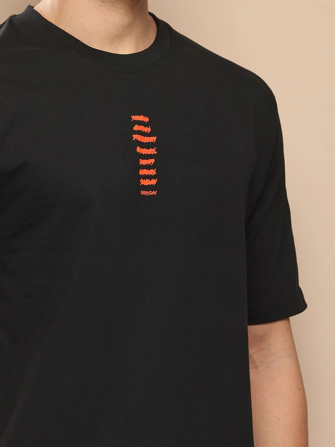 Difference of Opinion Men Typography Printed Pure Cotton Oversized T-shirt - Image 6
