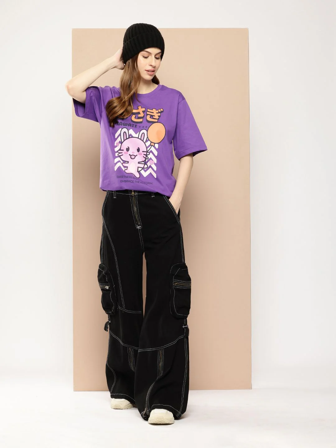 Difference of Opinion Printed Oversized Pure Cotton T-shirt - Image 4