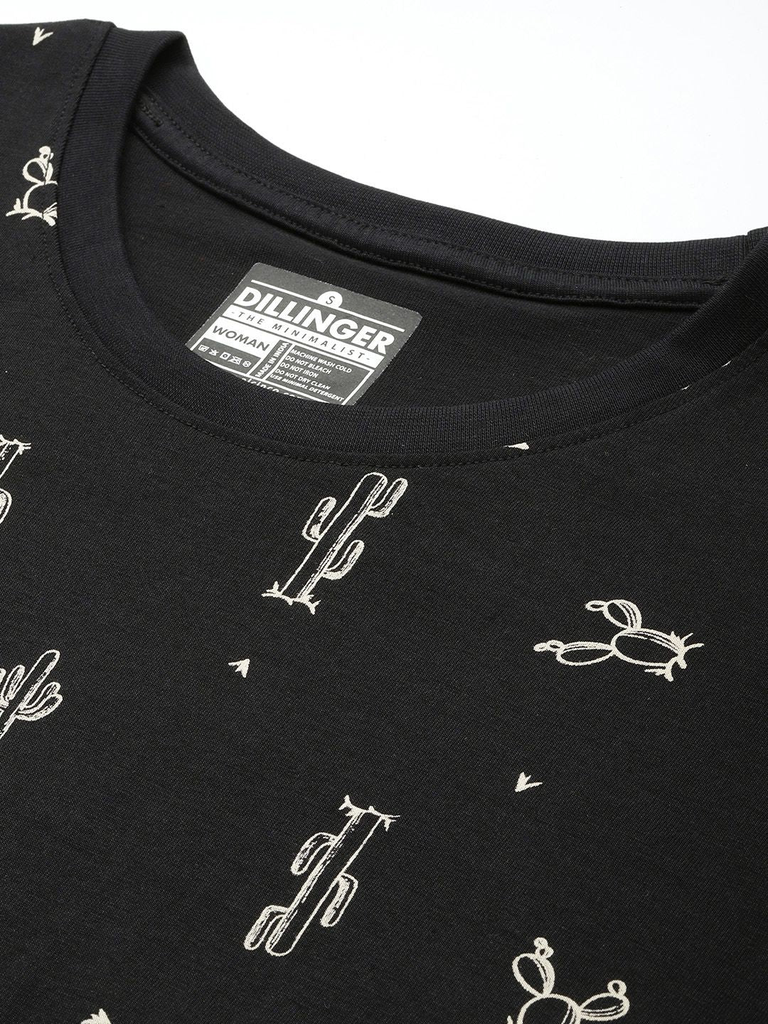 DILLINGER Floral Printed Boxy Pure Super Combed Cotton T-shirt - Image 2