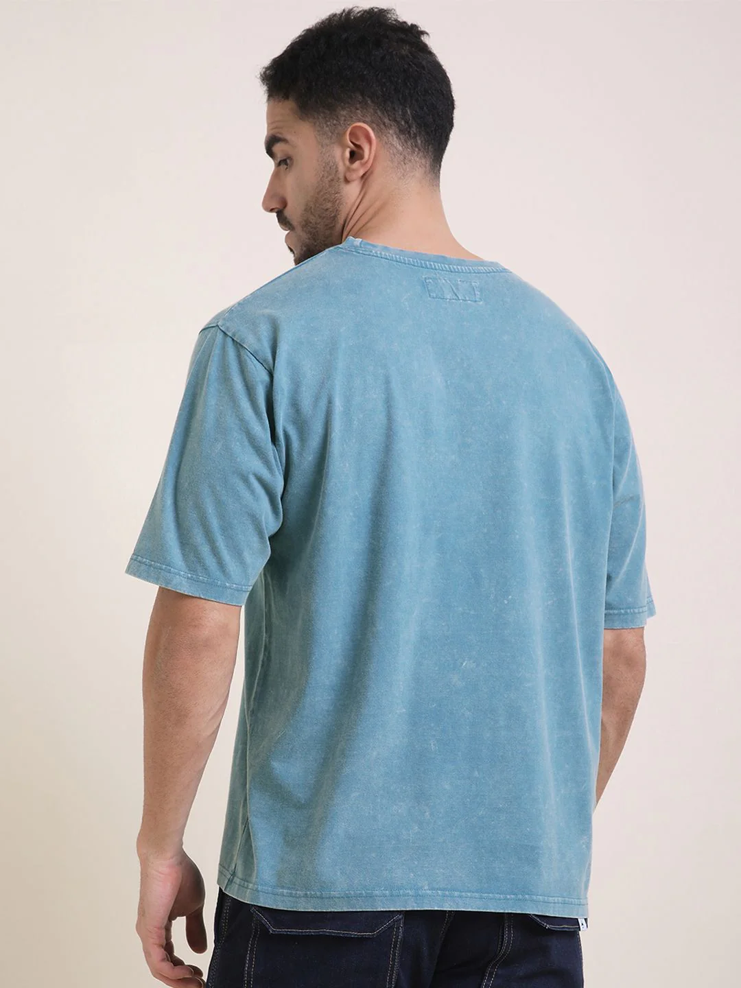 DILLINGER Men Oversized Short Sleeve Acid Washed Printed Tshirt - Image 5