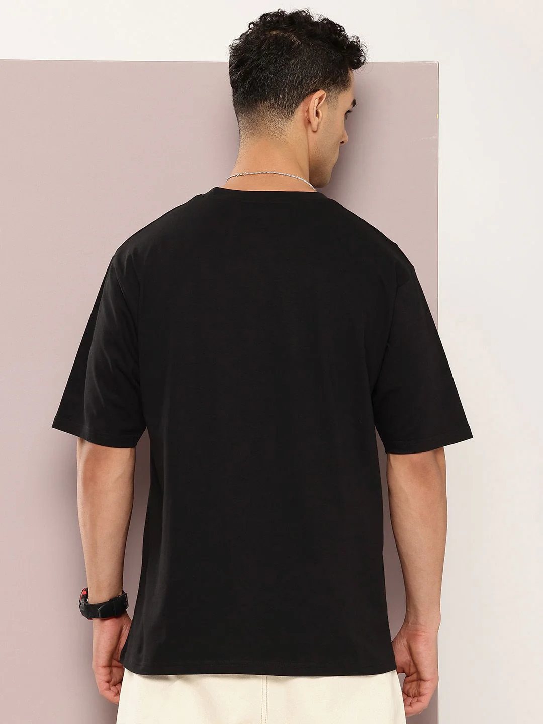 DILLINGER Men Printed Drop-Shoulder Sleeves Oversized Pure Cotton T-shirt - Image 5