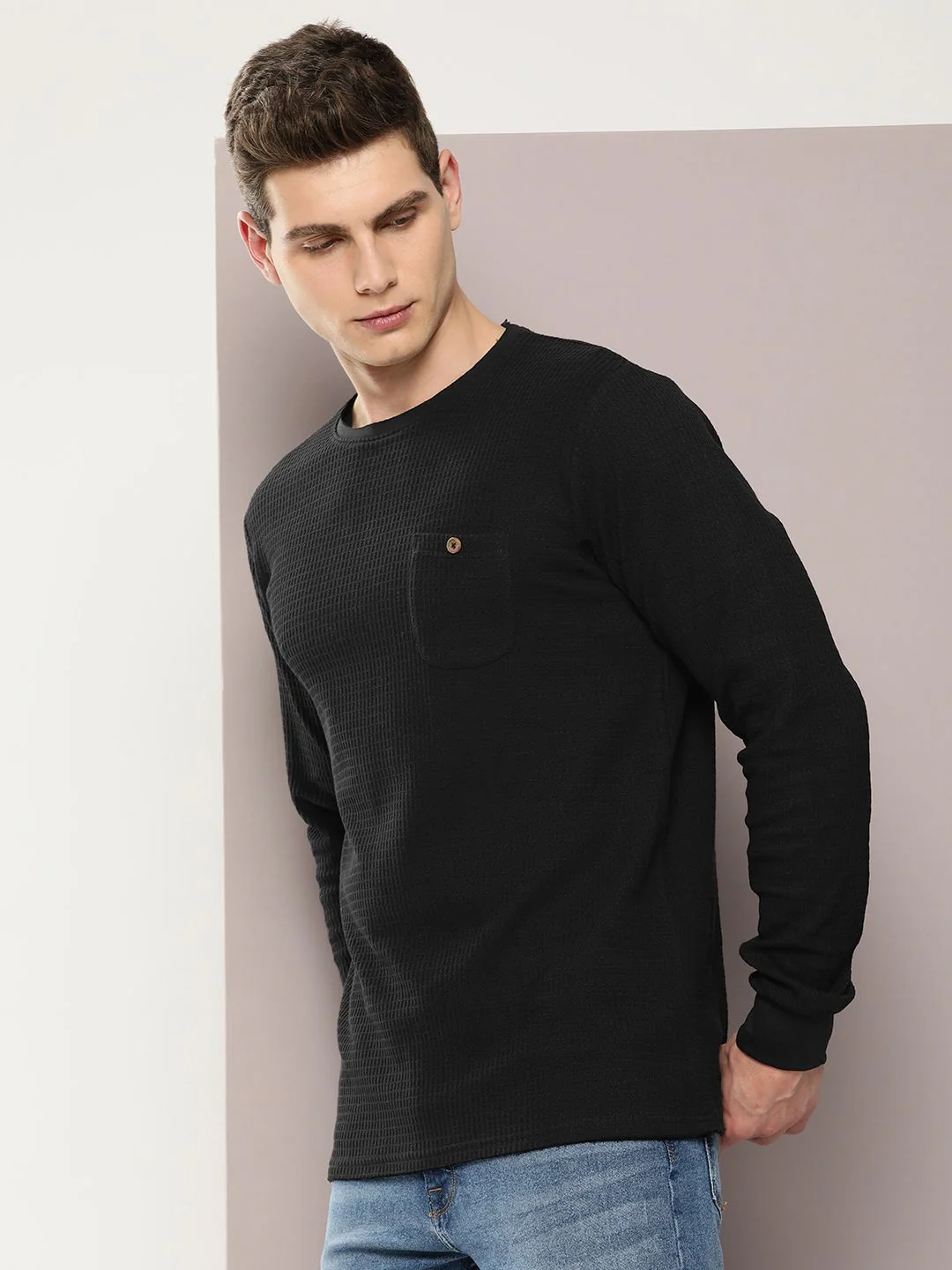 DILLINGER Men Self Design Regular Fit T-shirt - Image 3