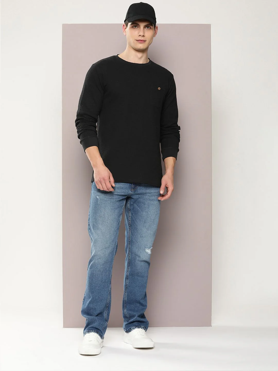 DILLINGER Men Self Design Regular Fit T-shirt - Image 4