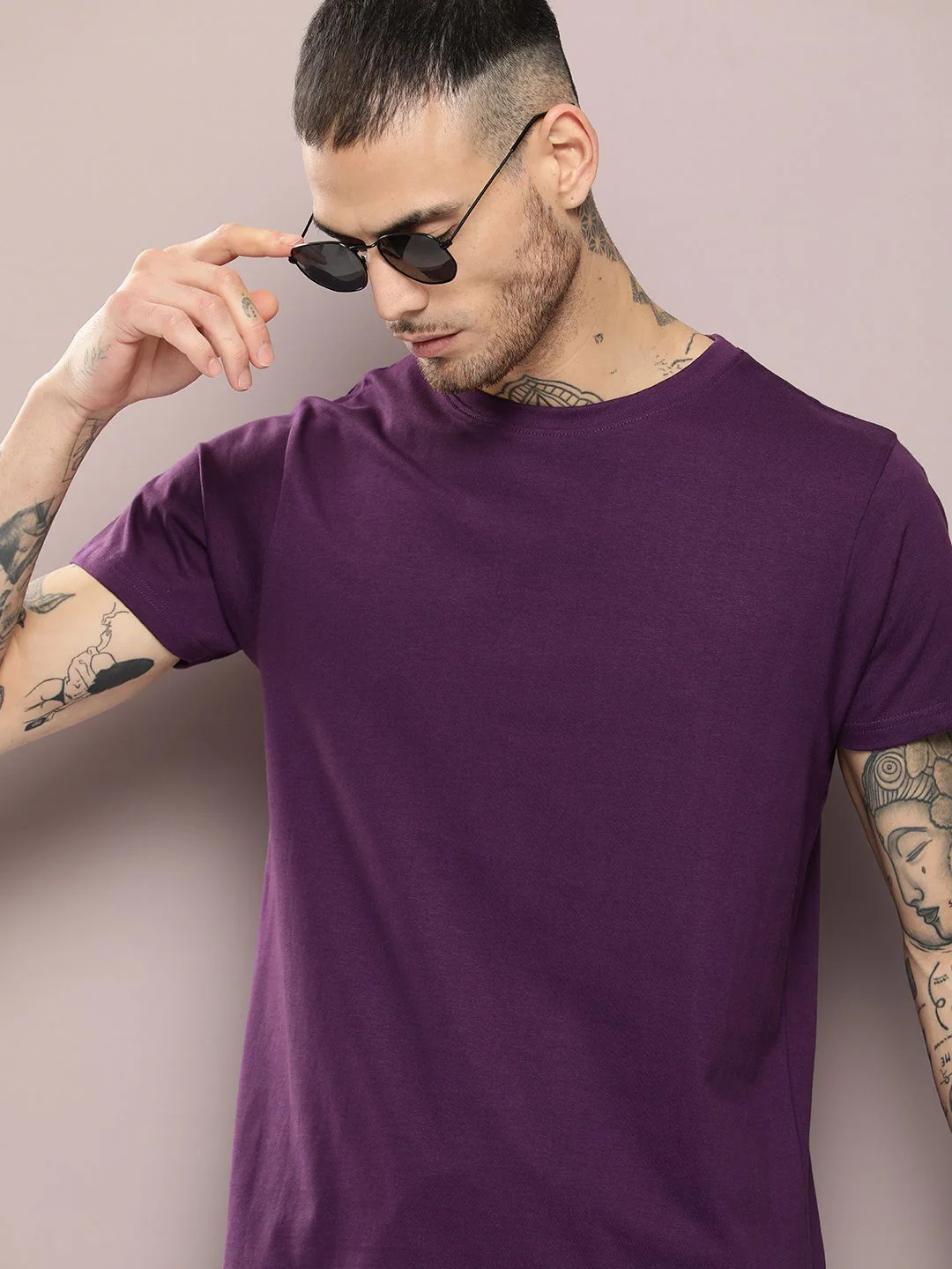 DILLINGER Men Solid Regular Fit T-shirt