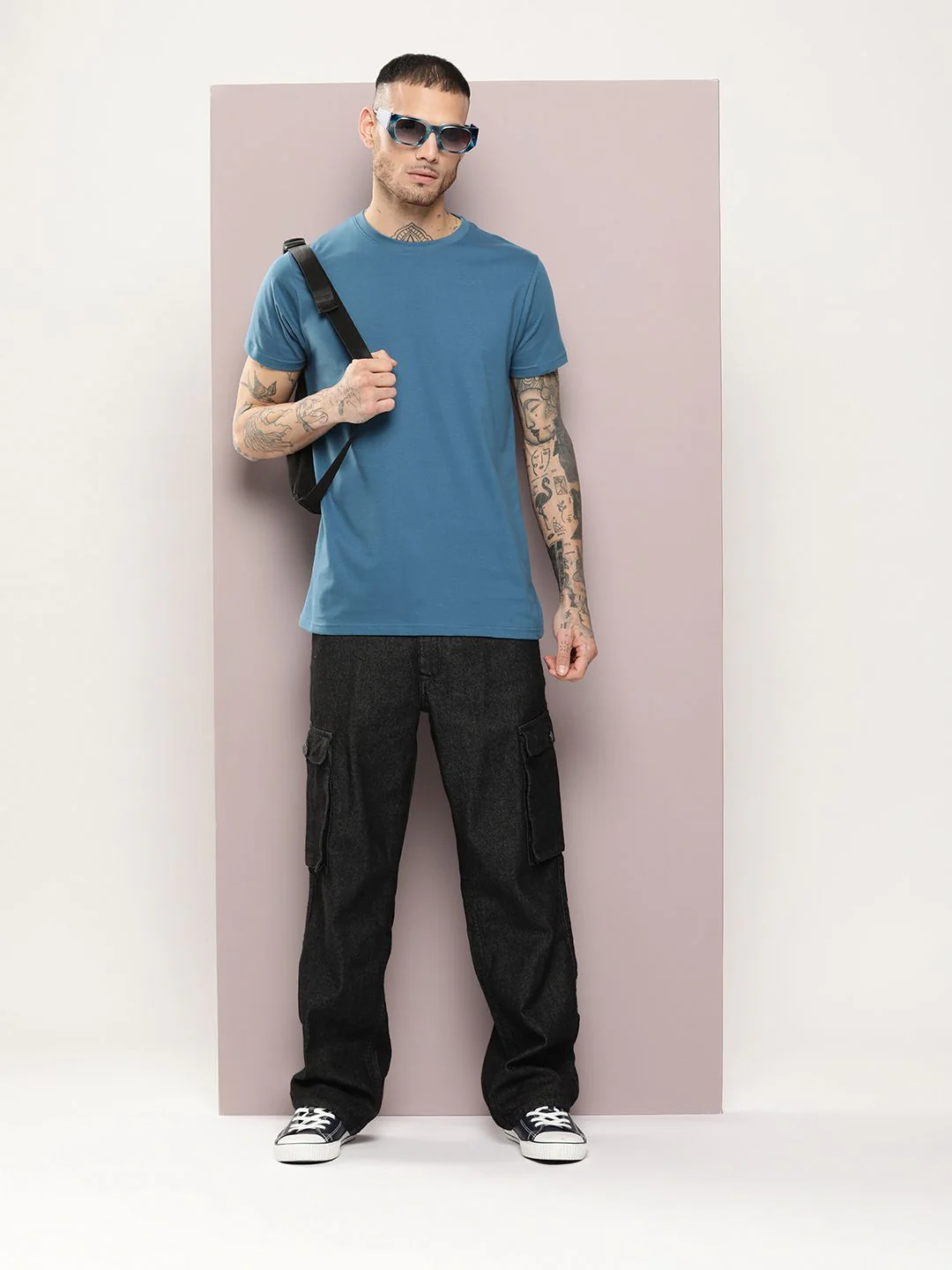 DILLINGER Men Solid Regular Fit T-shirt - Image 4