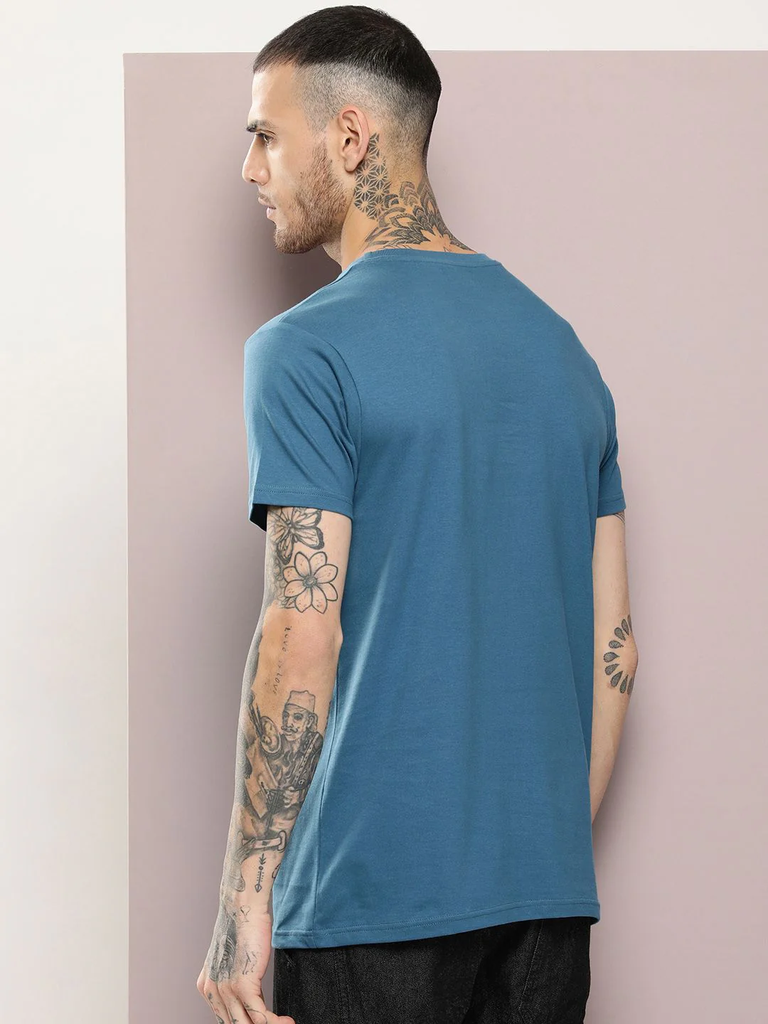 DILLINGER Men Solid Regular Fit T-shirt - Image 5