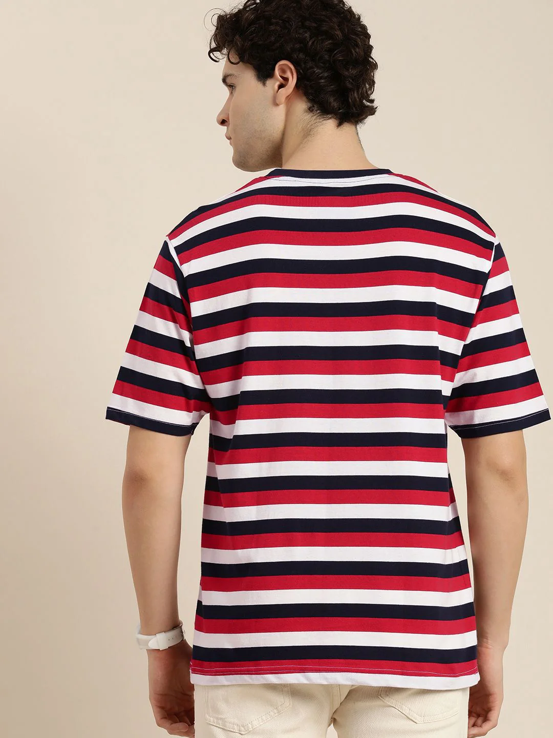DILLINGER Men Striped Loose T-shirt - Image 5