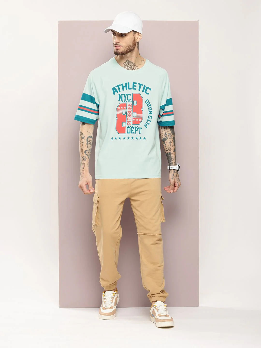 DILLINGER Men Typography Printed Oversized T-shirt - Image 4