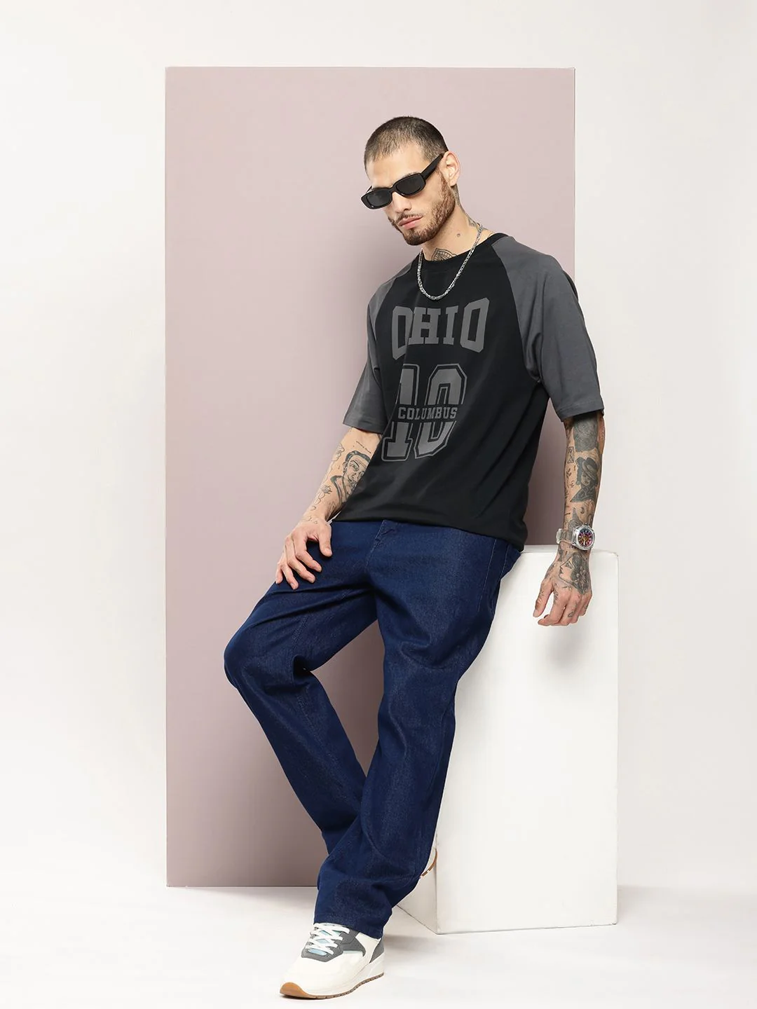 DILLINGER Men Typography Printed Oversized T-shirt - Image 4