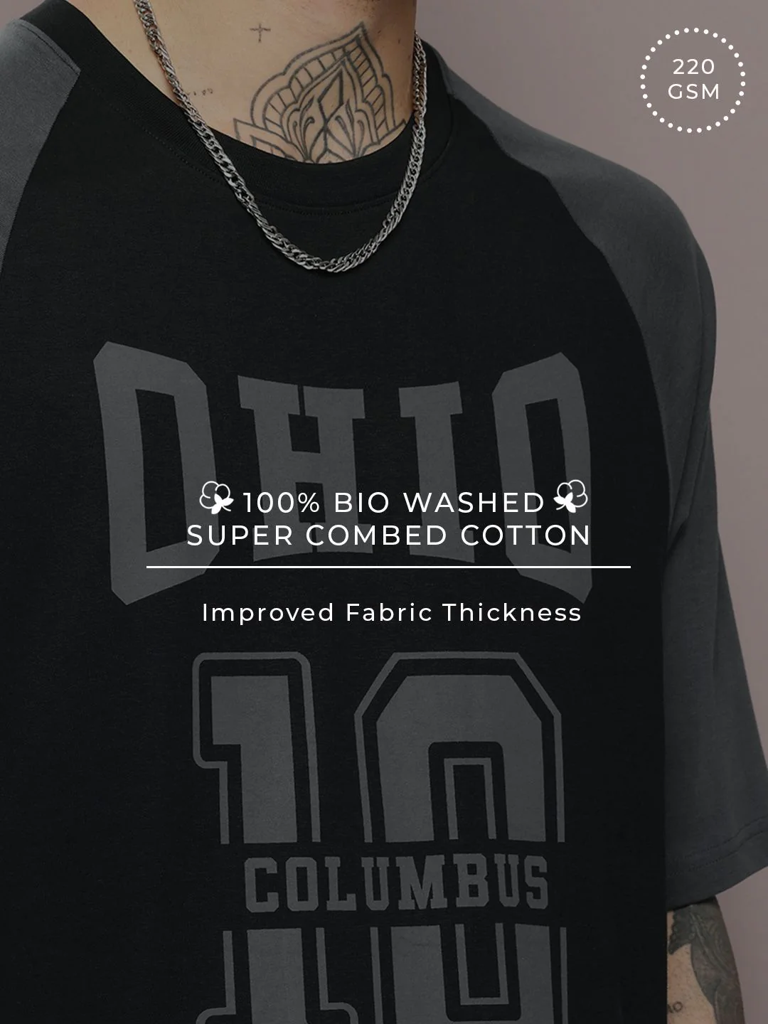 DILLINGER Men Typography Printed Oversized T-shirt - Image 6