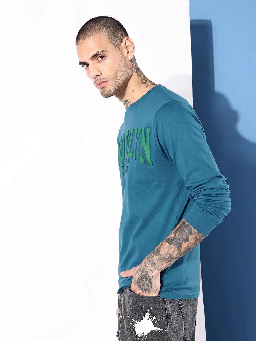 DILLINGER Men Typography Printed Regular Fit T-shirt - Image 3