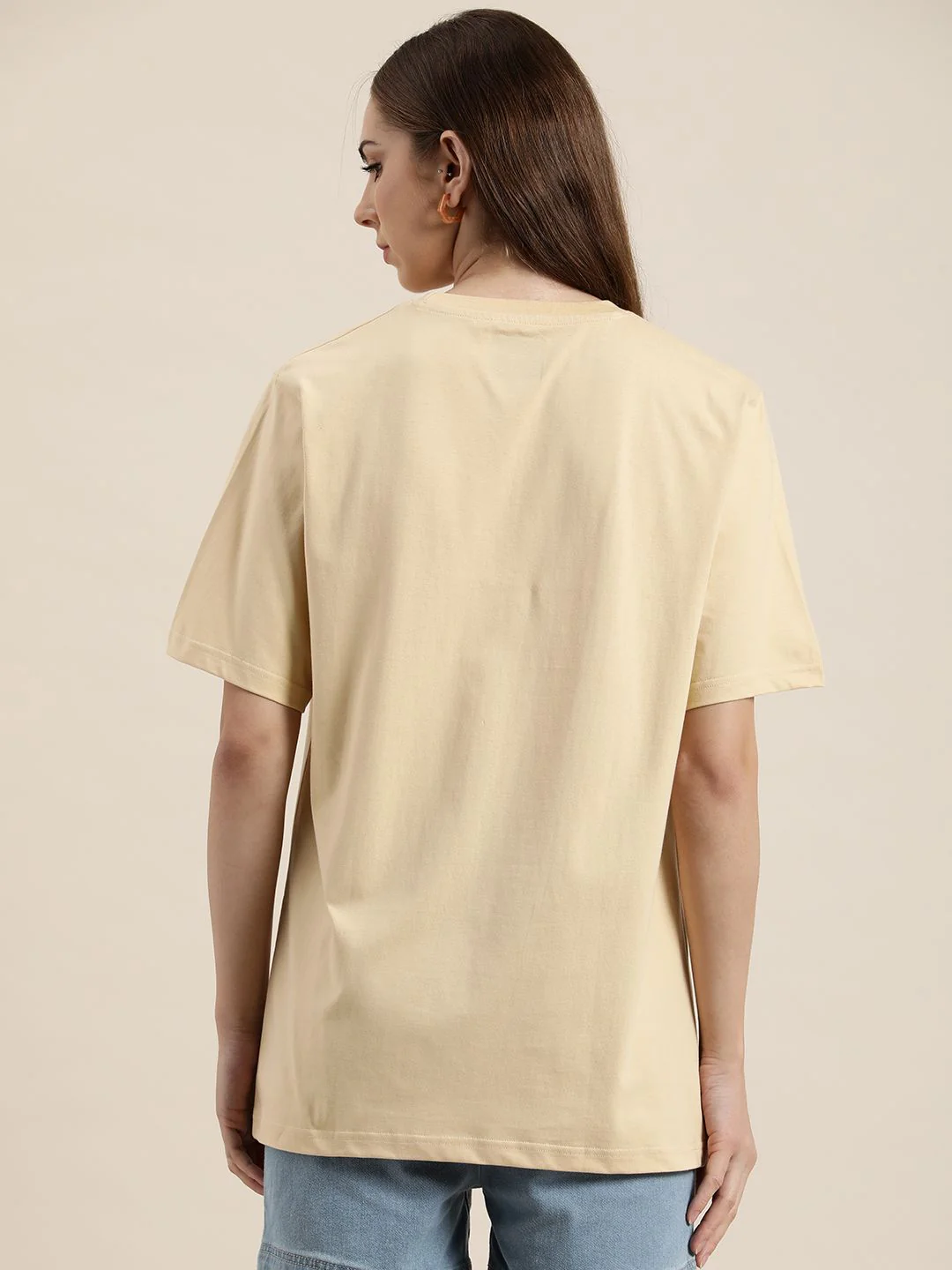 DILLINGER Typography Embroidered Oversize Pure Cotton Longline T-shirt - Image 5