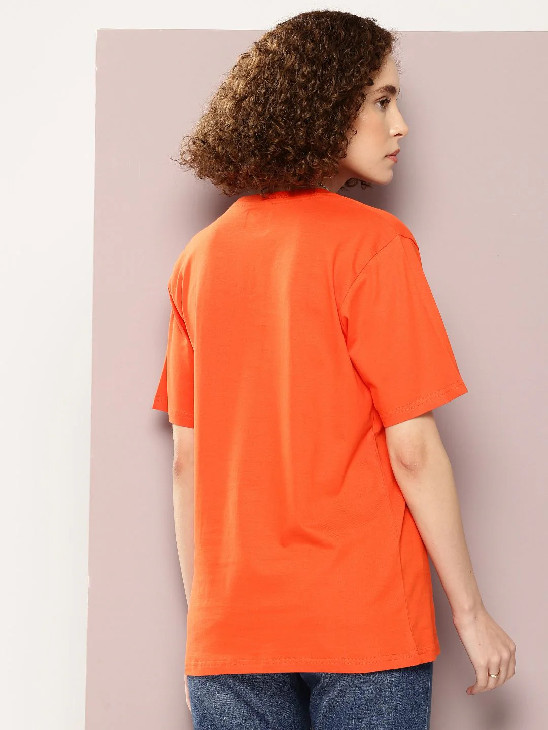 DILLINGER Typography Printed Drop-Shoulder Sleeves Oversized Pure Cotton T-shirt - Image 5
