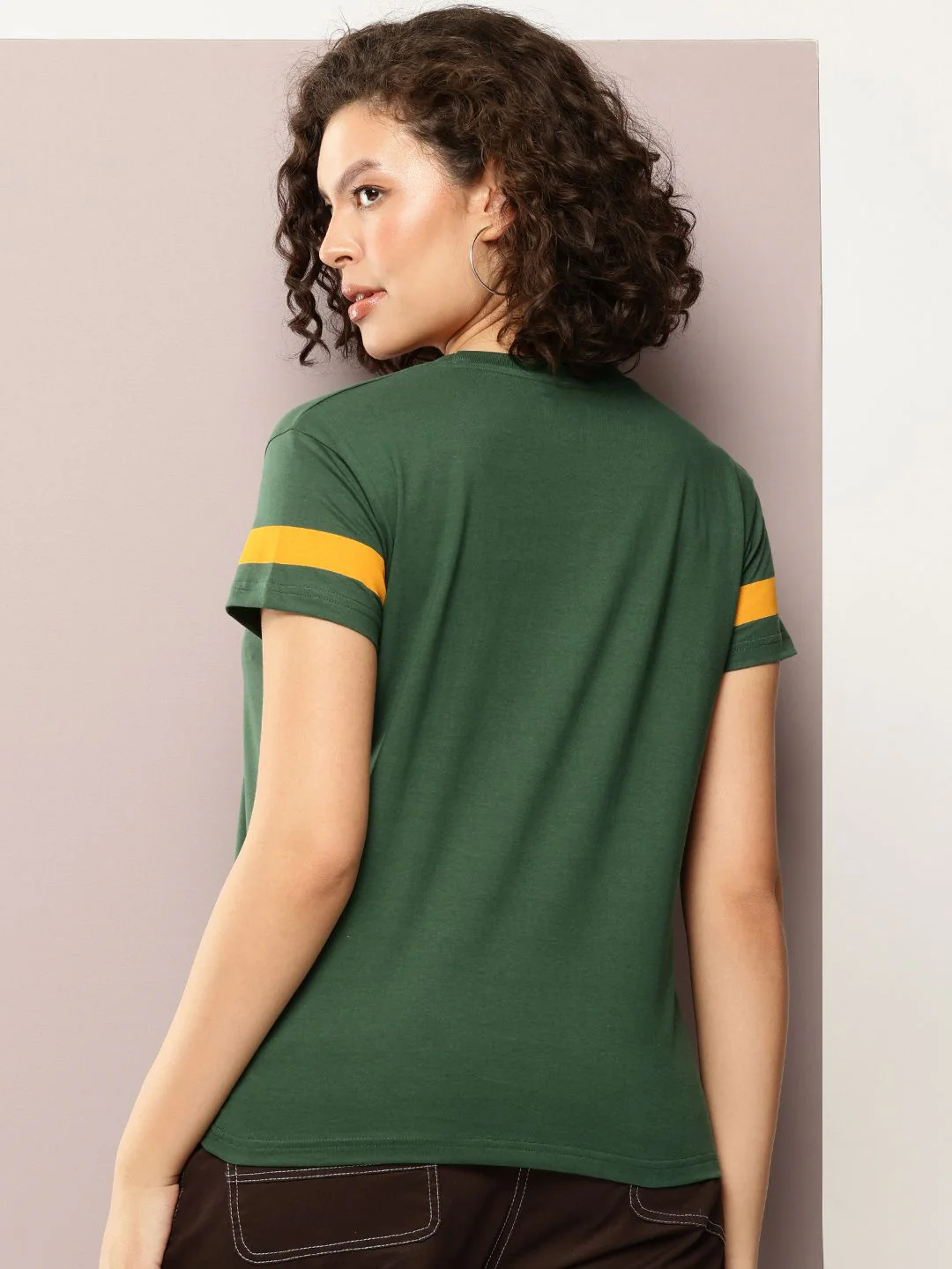 DILLINGER Women Boxy Regular Embroidery Crew Neck Tshirt - Image 5