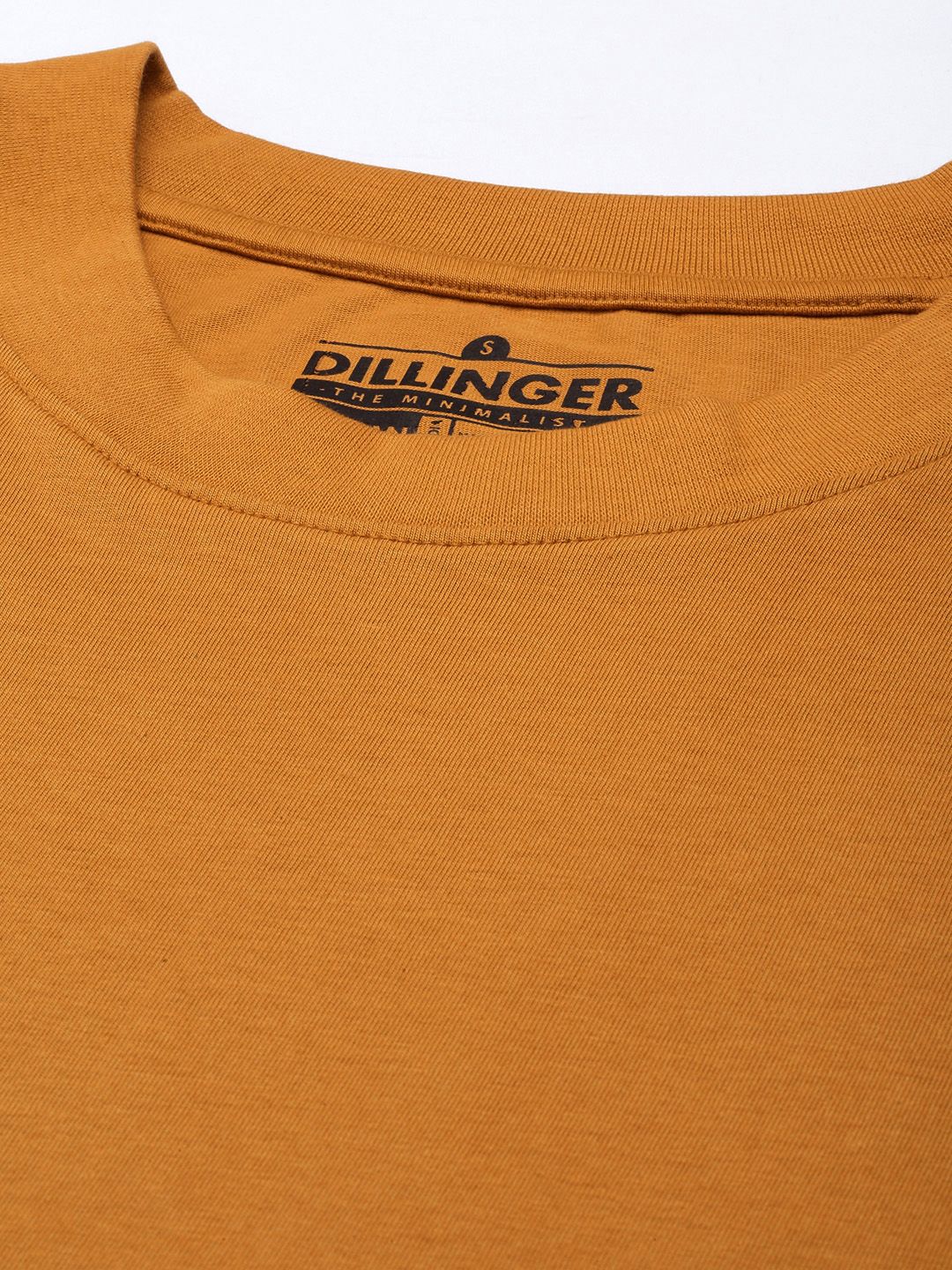 DILLINGER Women Mustard Yellow Pure Cotton Loose Pure Cotton T-shirt - Image 2