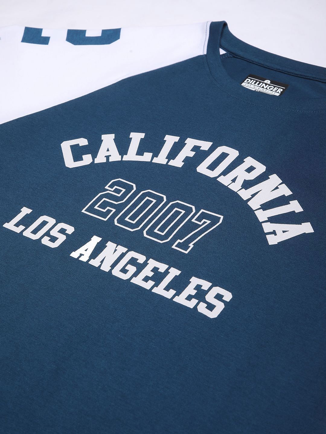 DILLINGER Women Raglan Sleeve Oversized Crew Neck Varsity Printed Tshirt - Image 6
