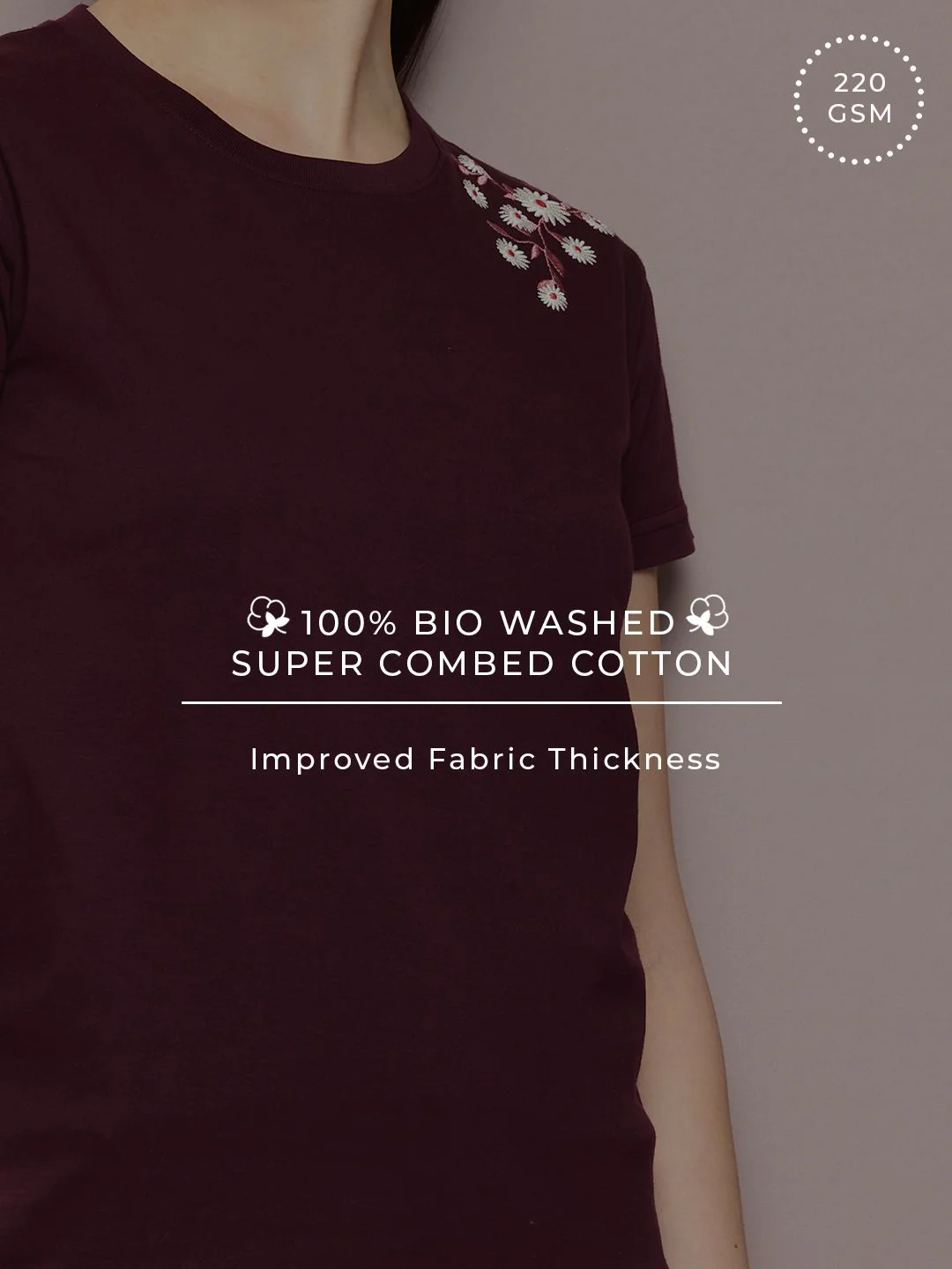 DILLINGER Women Regular Fit Short Sleeve Embroidery Tshirt - Image 6