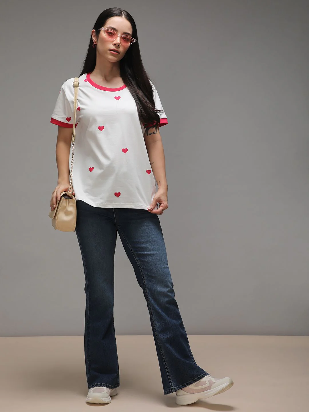 DILLINGER Women Short Sleeve Boxy Regular Printed Tshirt - Image 4