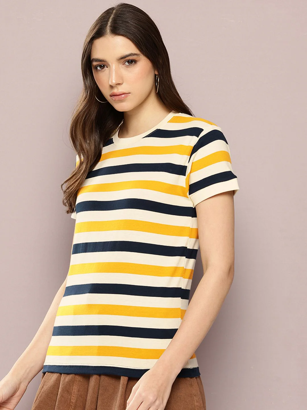 Dillinger Women Short Sleeve Regular Yarn Dyed Tshirt - Image 3
