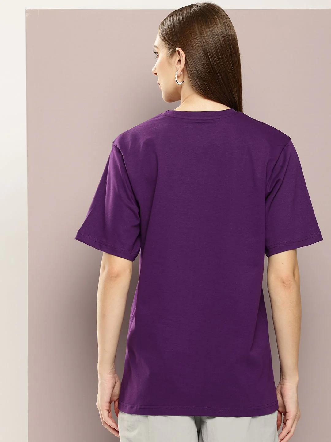 DILLINGER Women Typography Printed Embossed Oversized T-shirt - Image 5