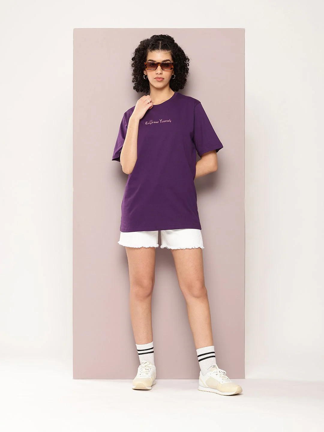 DILLINGER Women Typography Printed Pure Cotton Oversized T-shirt - Image 4