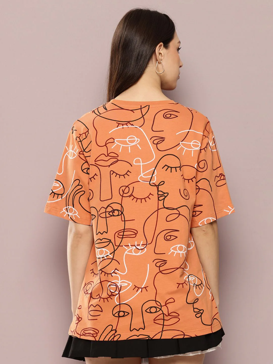 DILLINGER Women's Oversized Crew Neck Printed Tshirt - Image 5