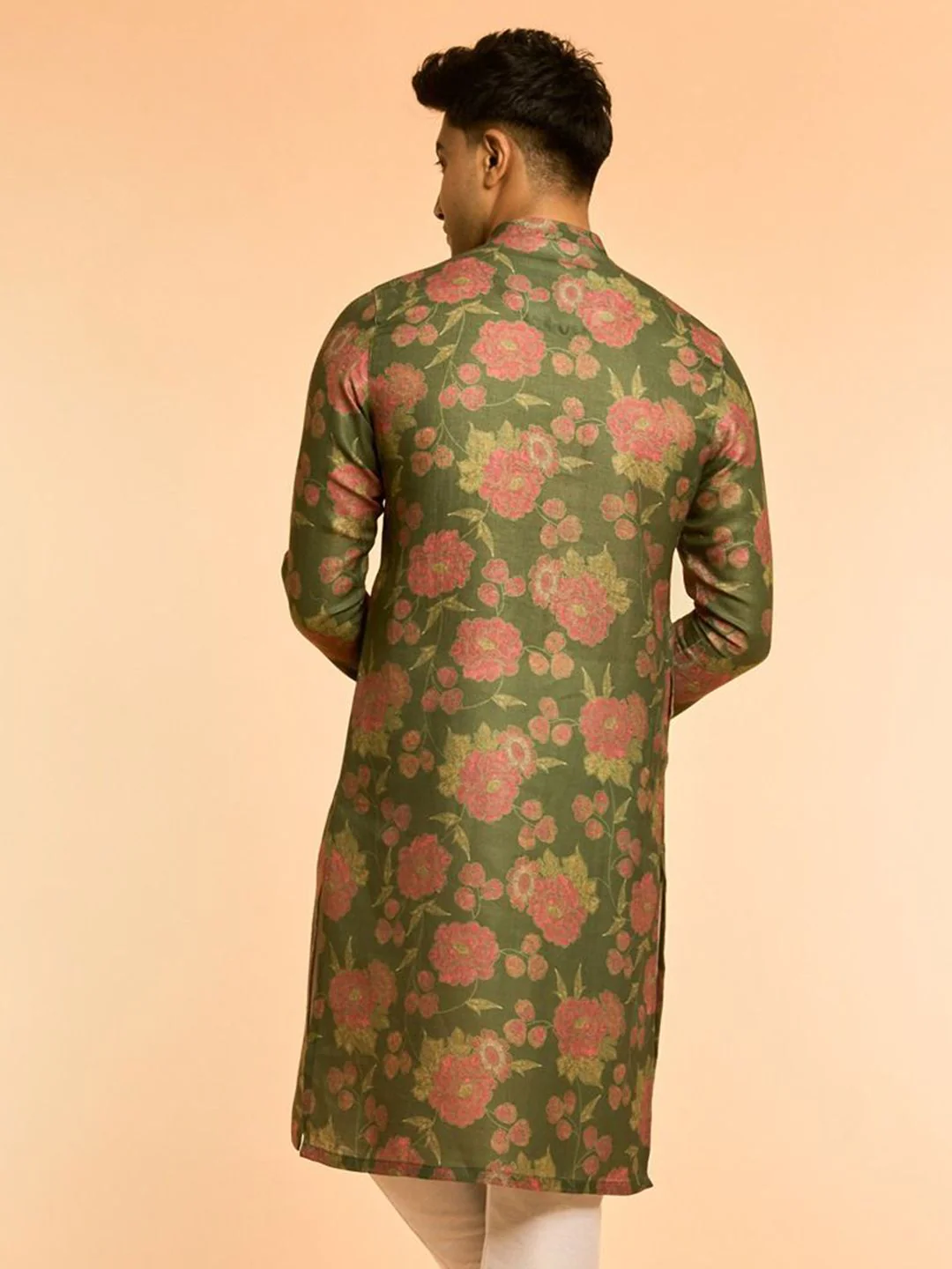 Diwas by Manyavar Men Floral Printed Kurta - Image 5
