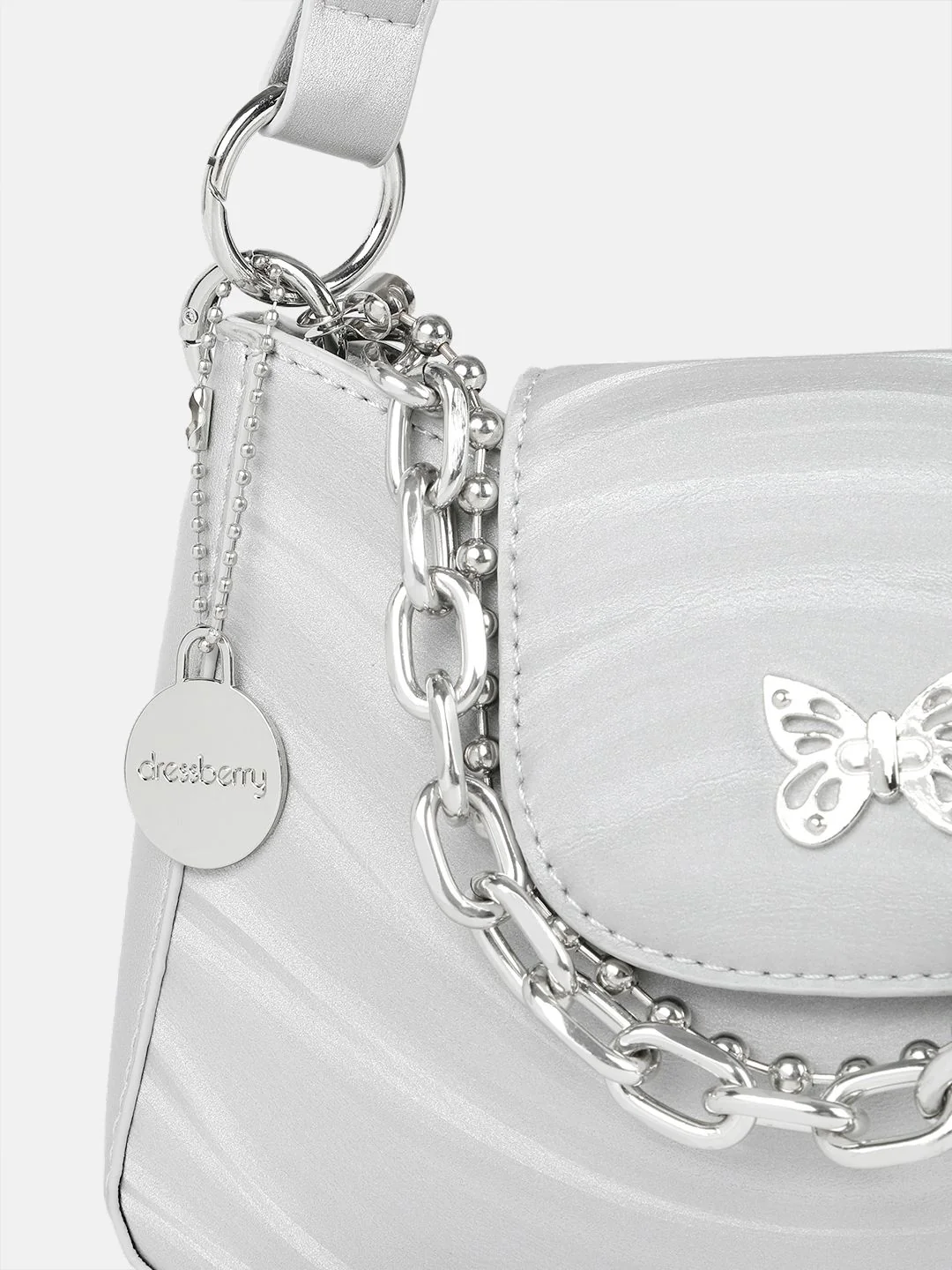 DressBerry Abstract Printed Structured Shoulder Bag - Image 7