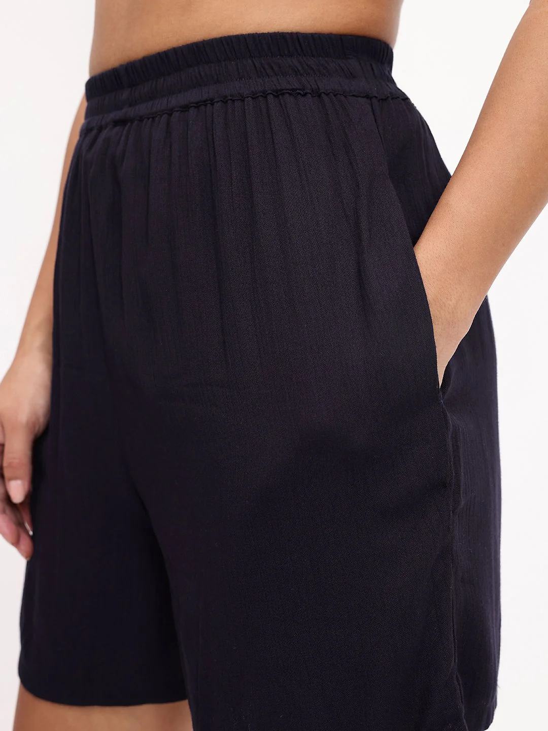 DressBerry Adoring Style Crinkled Shorts - Image 3