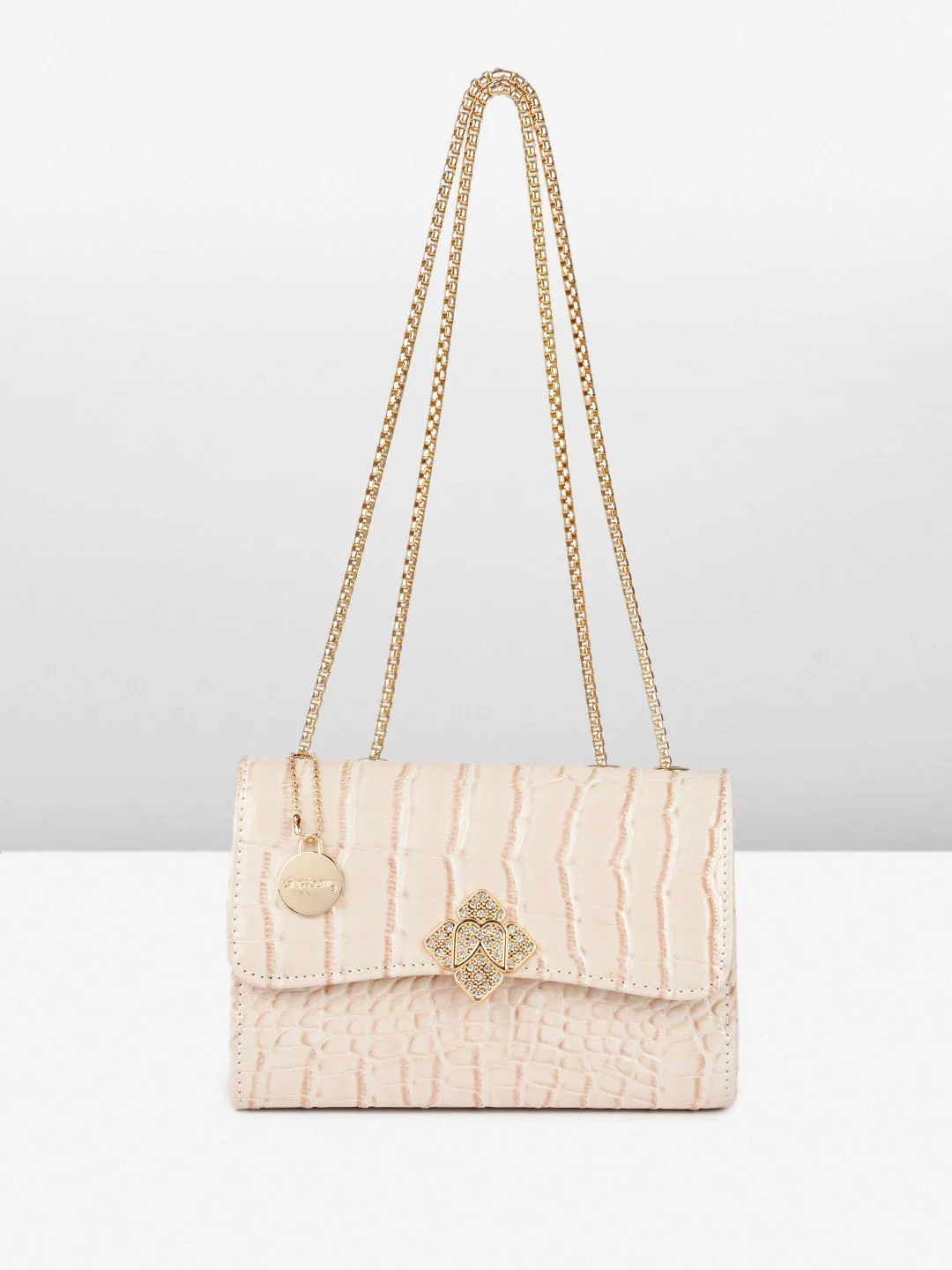DressBerry Animal Textured Structured Shoulder Bag - Image 2