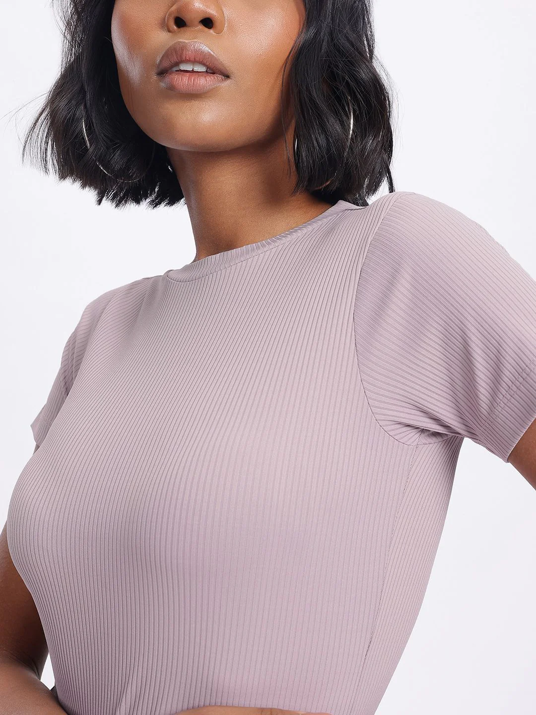 DressBerry Bodycon Bliss Ribbed Ruched Mini Dress - Image 3