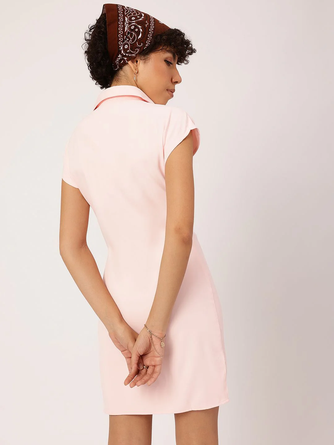 DressBerry Bold And Energetic Shirt Style Mini Dress - Image 4
