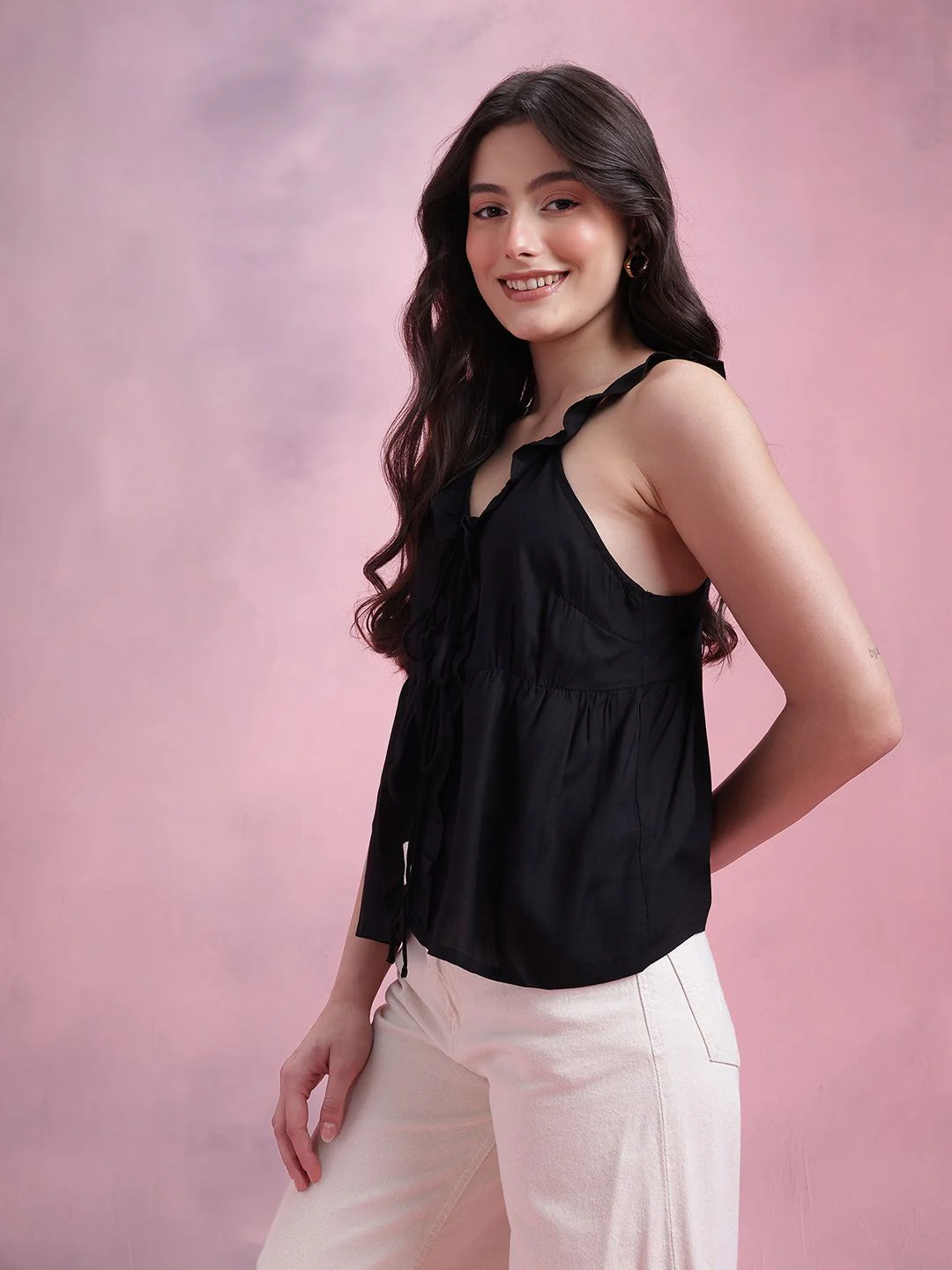 DressBerry Bow Front Ruffles Top - Image 5